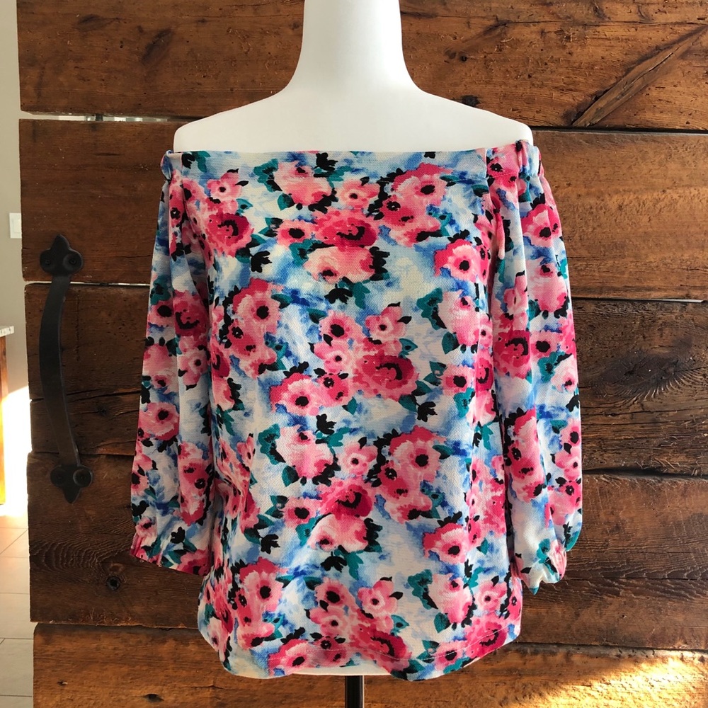 Forever 21 | Floral Off The Shoulder Blouse
